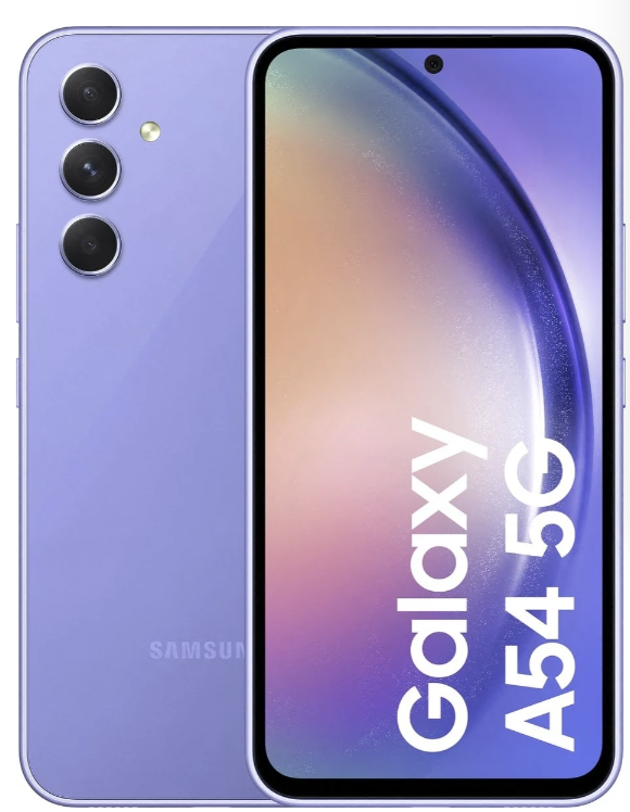 Samsung Galaxy A54 in violet