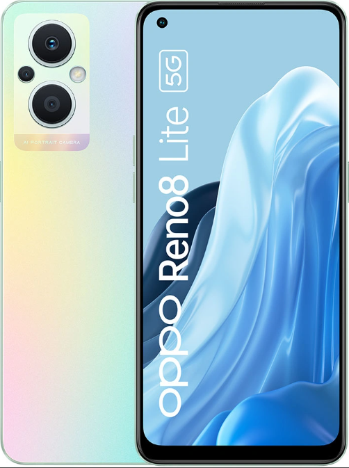 Oppo Oppo Reno 8 Lite in wit/paars