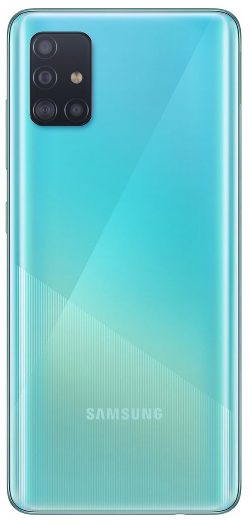 Samsung Galaxy A51 5G in bleu