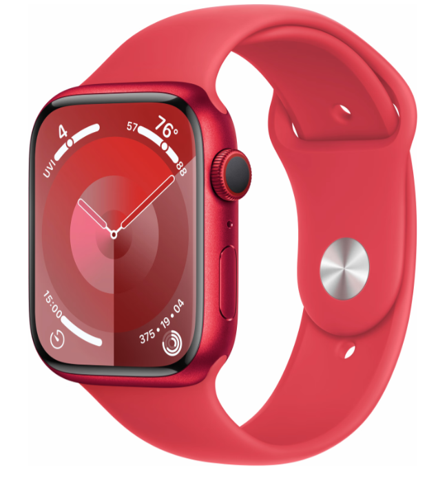 Apple Watch 9 in rouge