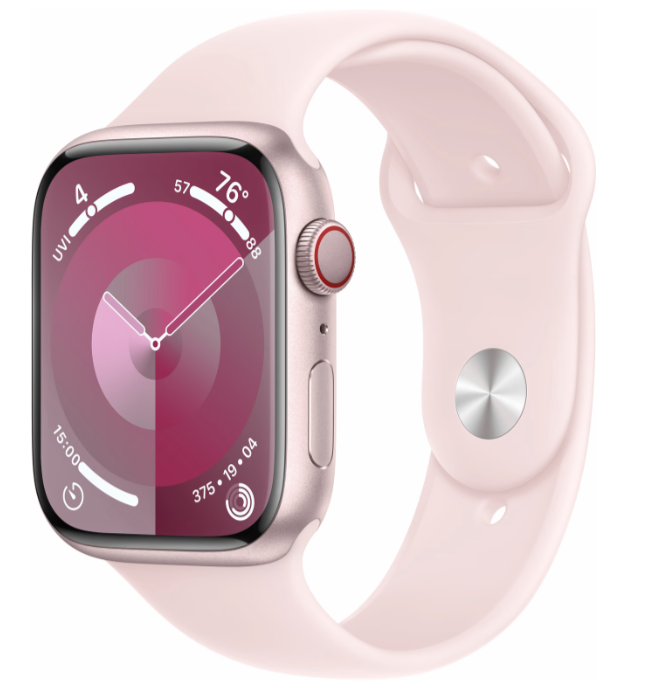 Apple Watch 9 in roze
