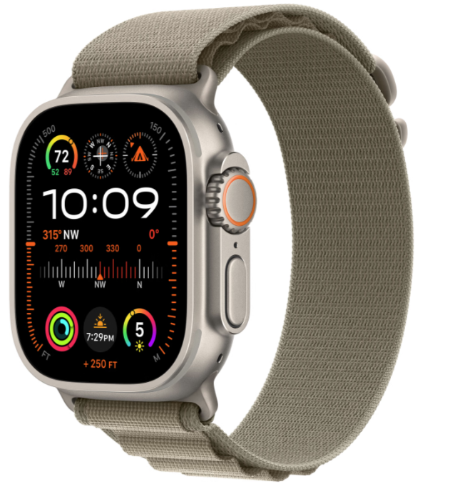 Apple Watch Ultra 2 in zilver